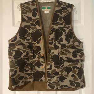 Vintage 90s Game Winner Sportswear Camo Duck Hunting Vest